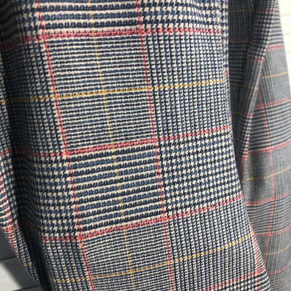 Forever 21 Plaid Over the Knee Boots Gray Red Size 7 - Picture 5 of 7